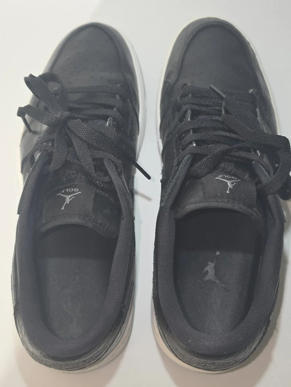 Nike Air Jordan 1 Low Golf - Black with White Sole